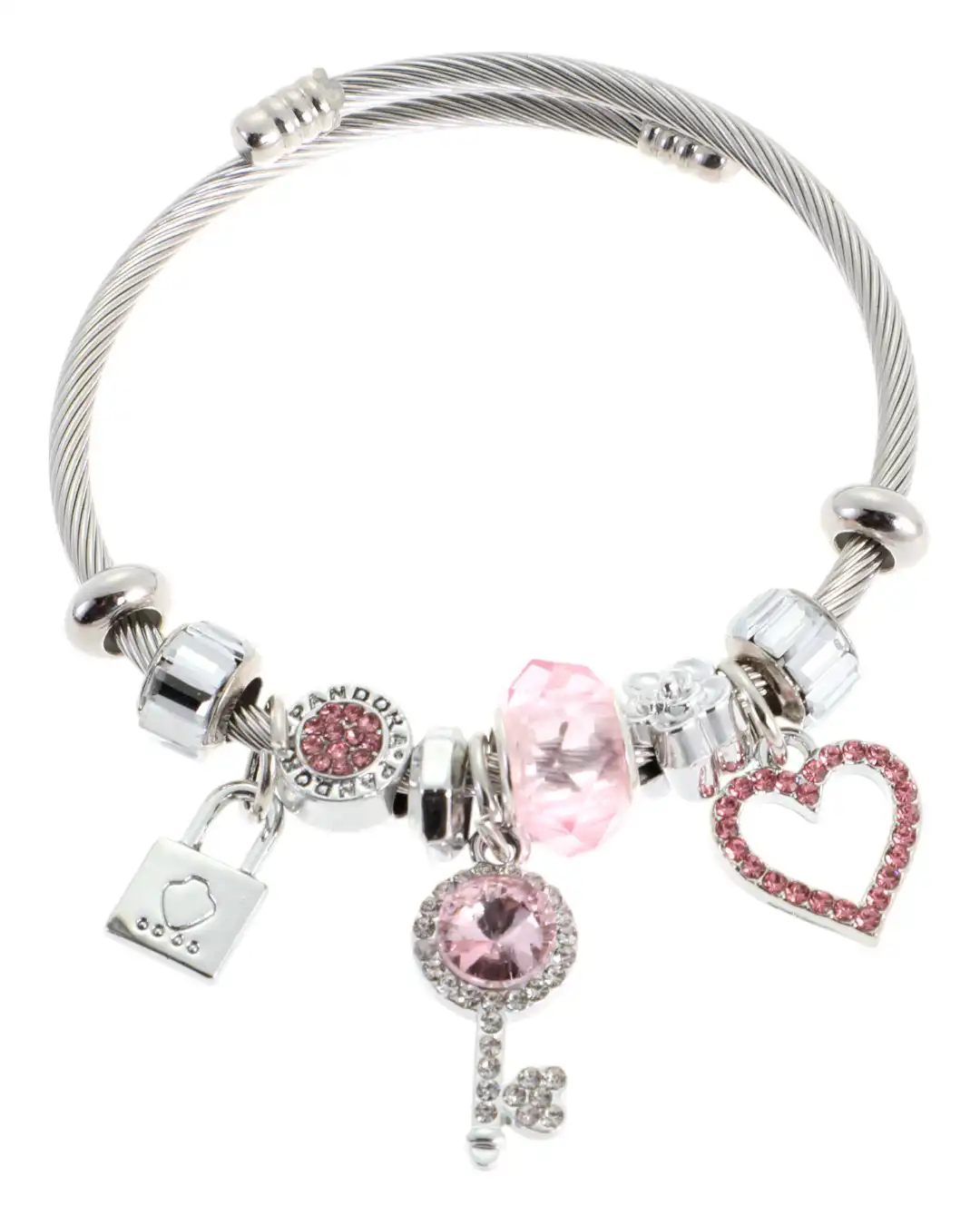 Βραχιόλι κλειδί QW-8111-15 – Ρόζ