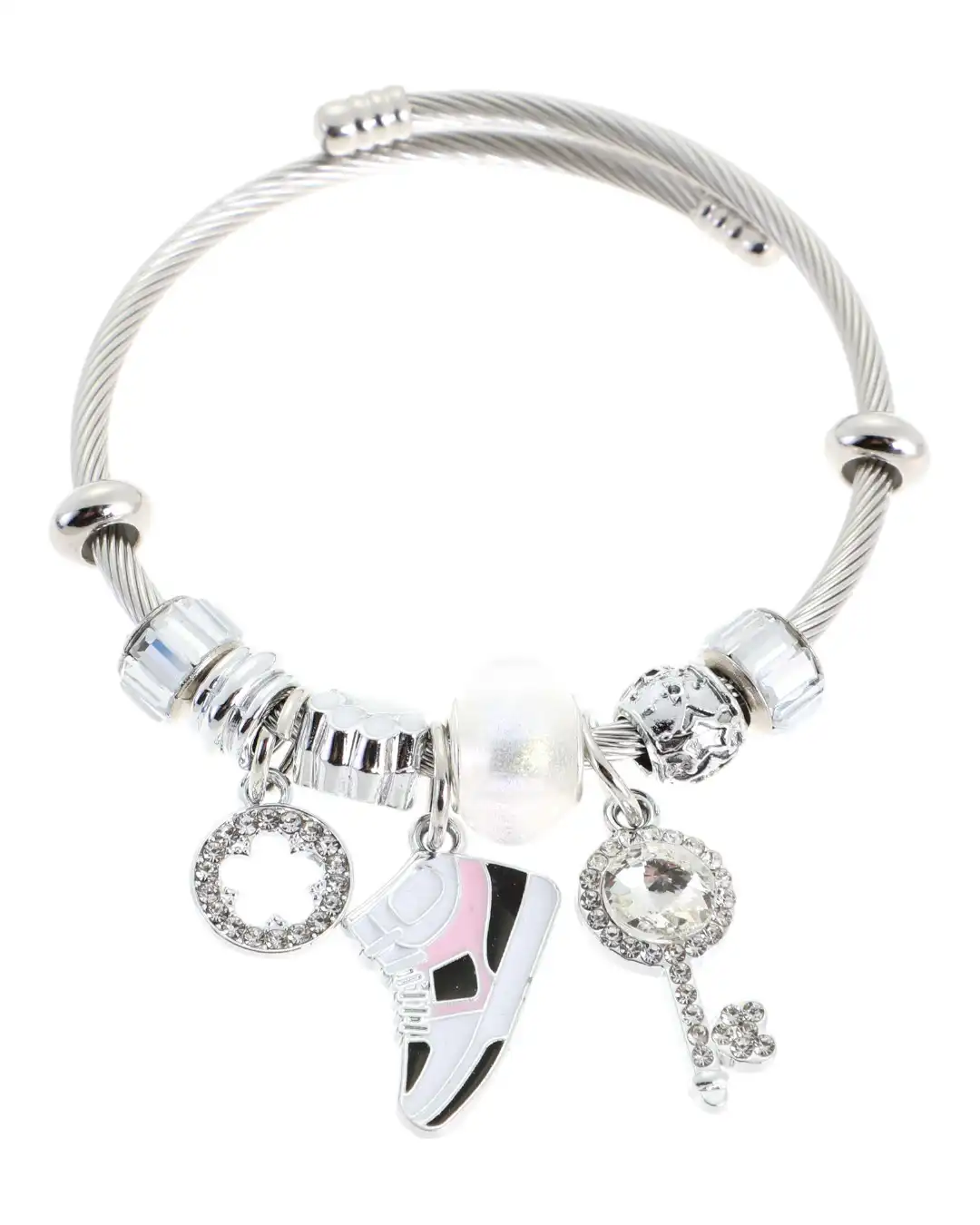 Βραχιόλι παπουτσάκι QW-8112-15 – Ασημί