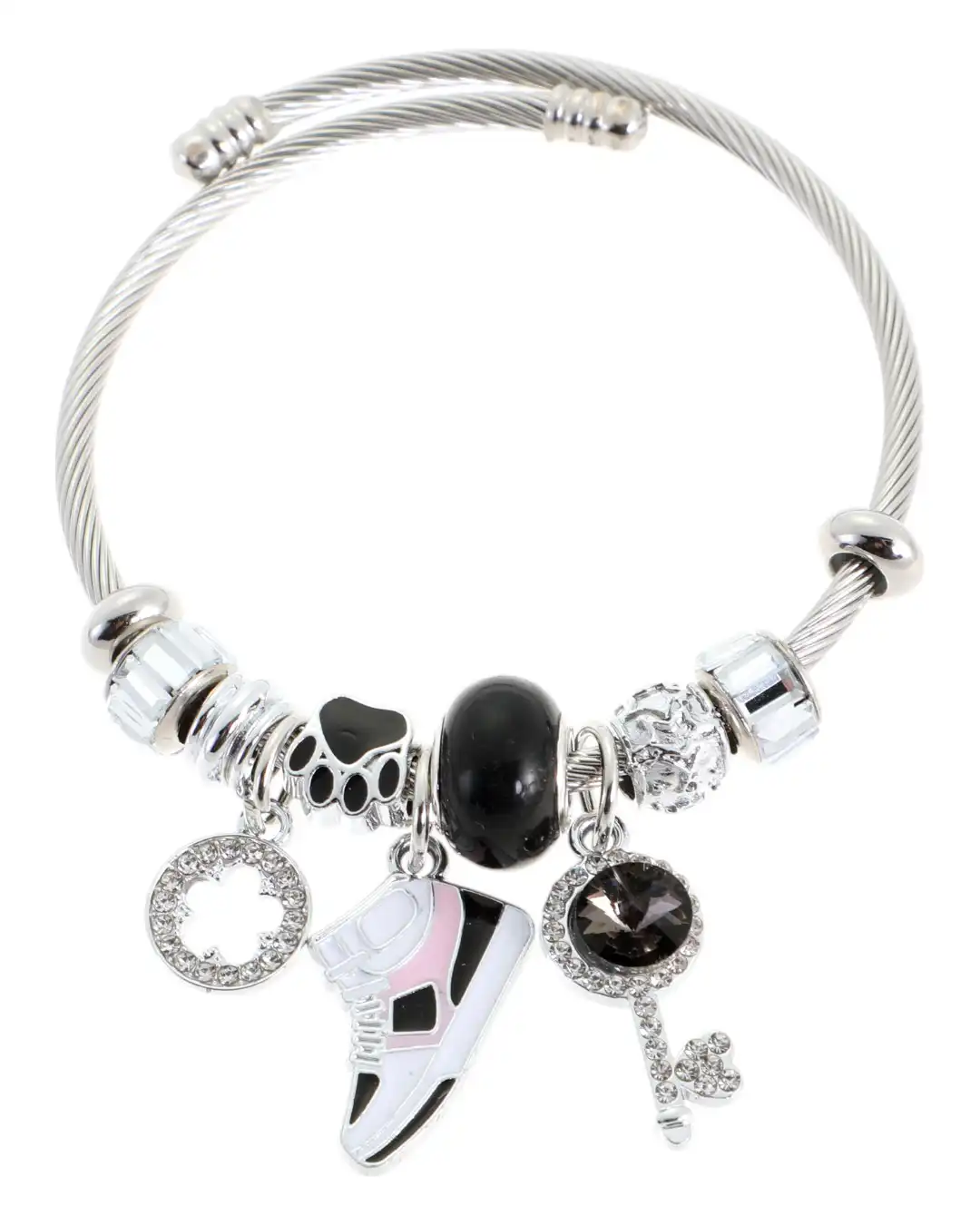 Βραχιόλι παπουτσάκι QW-8112-15 – Μαύρο