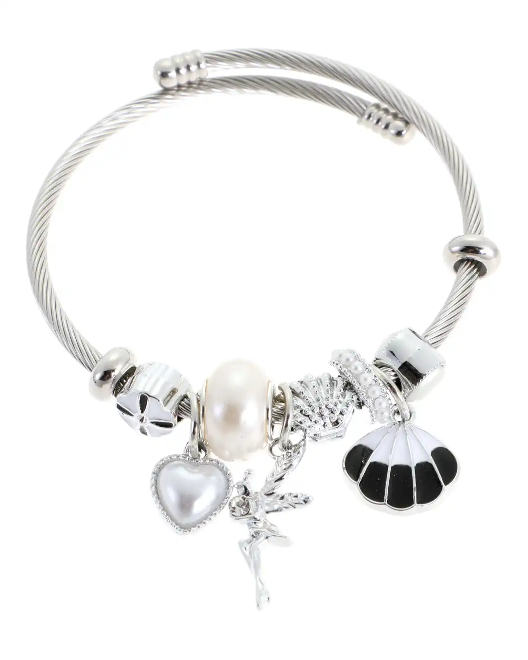 Βραχιόλι με νεράϊδα QW-8118-15 – Ασημί