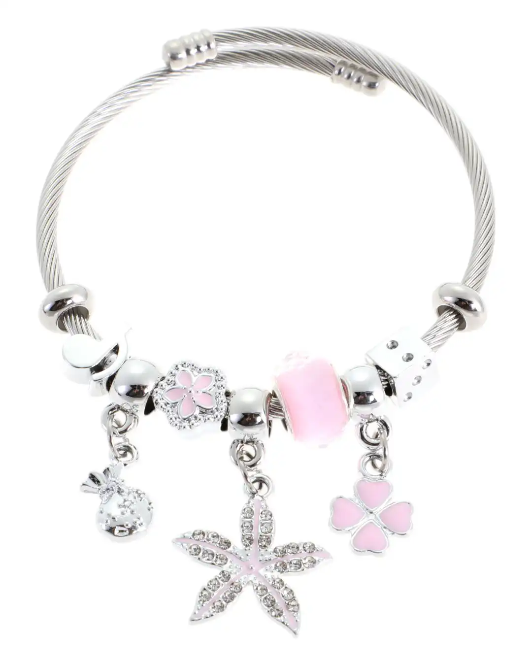 Βραχιόλι με κλειδί QW-8122-15 – Ρόζ