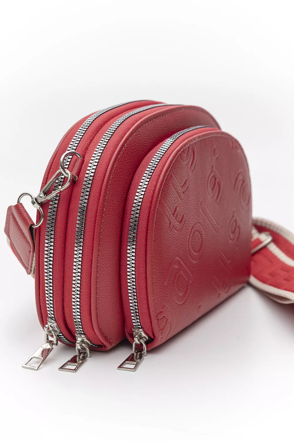 Χιαστί τριθέσιο τσαντάκι με ιμάντα