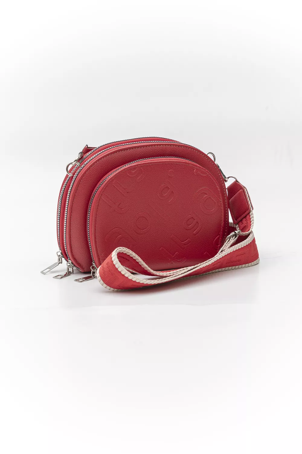 Χιαστί τριθέσιο τσαντάκι με ιμάντα