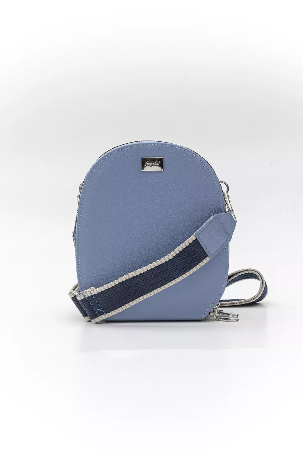 Χιαστί τριθέσιο τσαντάκι με ιμάντα οβάλ