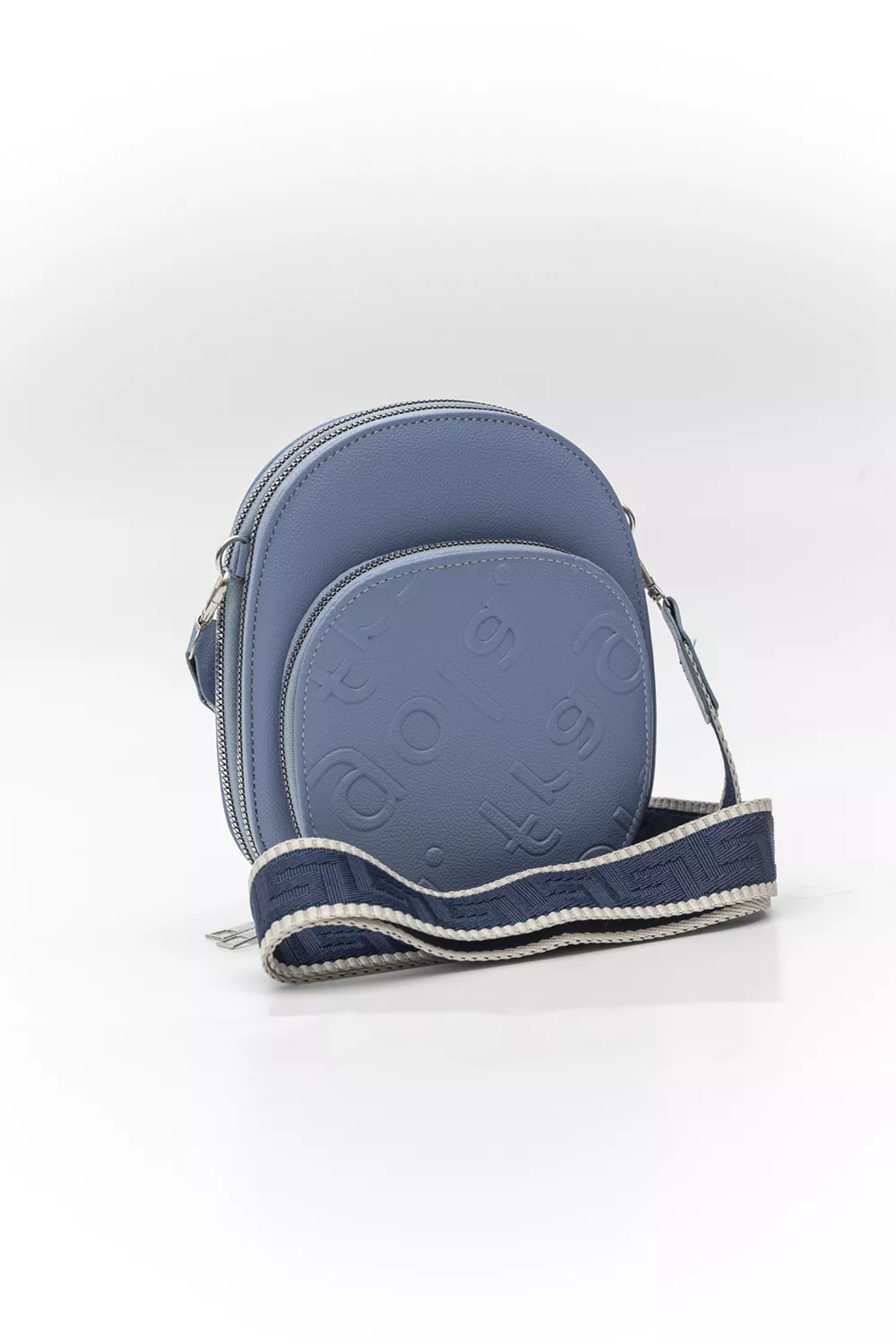 Χιαστί τριθέσιο τσαντάκι με ιμάντα οβάλ