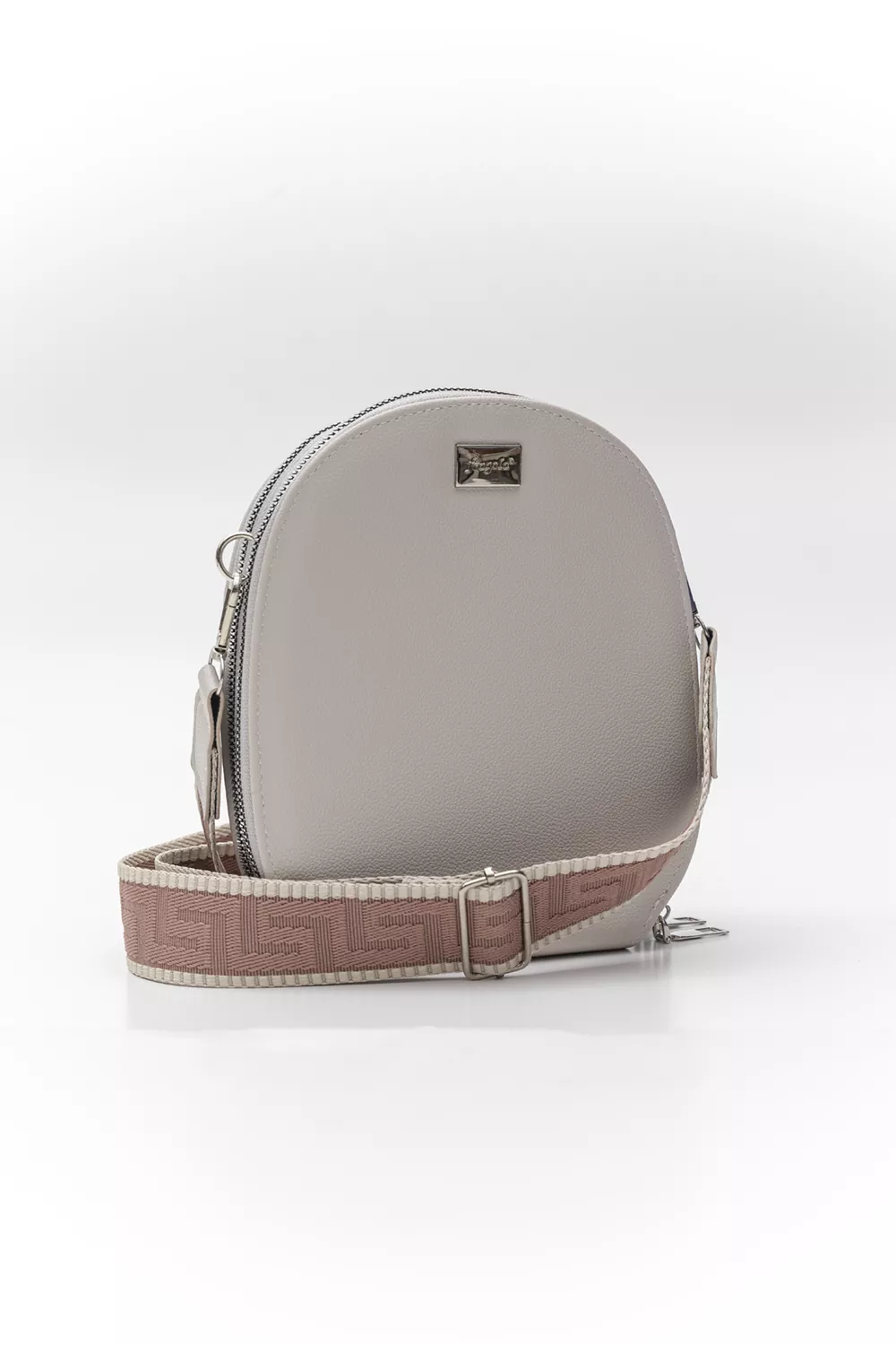 Χιαστί τριθέσιο τσαντάκι με ιμάντα οβάλ