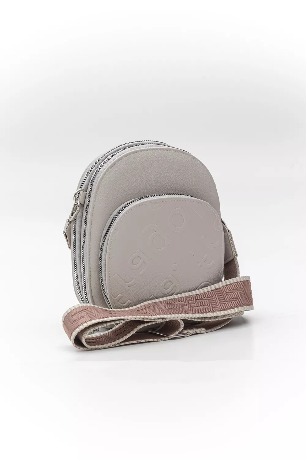 Χιαστί τριθέσιο τσαντάκι με ιμάντα οβάλ