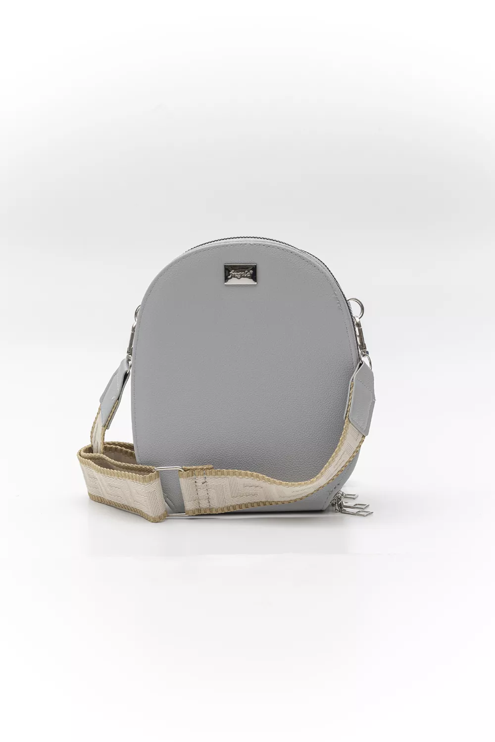 Χιαστί τριθέσιο τσαντάκι με ιμάντα οβάλ