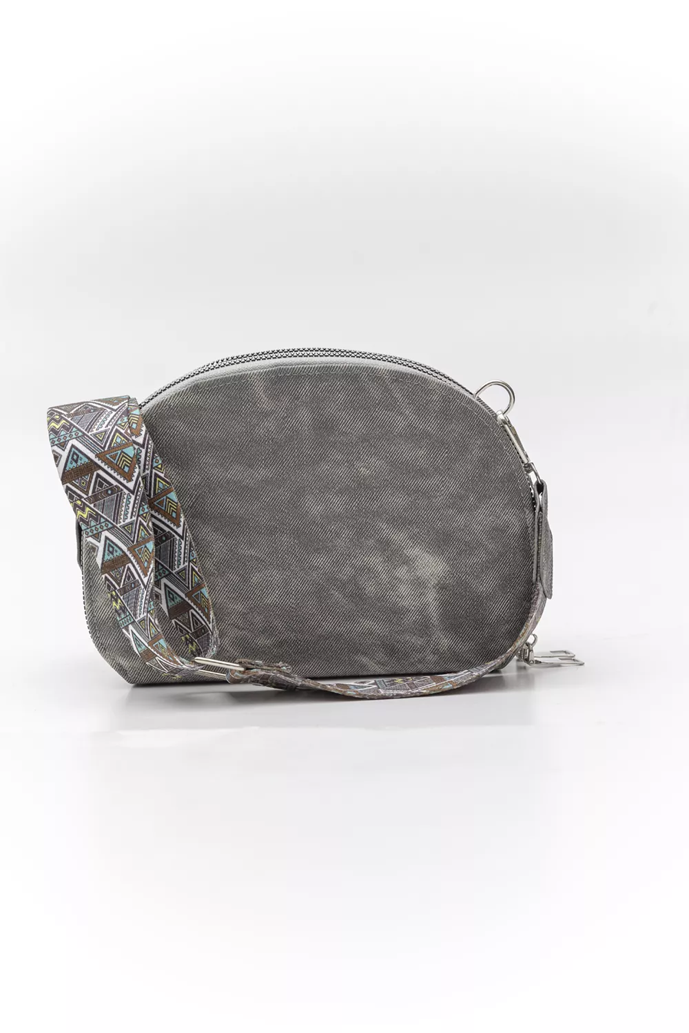 Χιαστί τριθέσιο τσαντάκι με ιμάντα jean