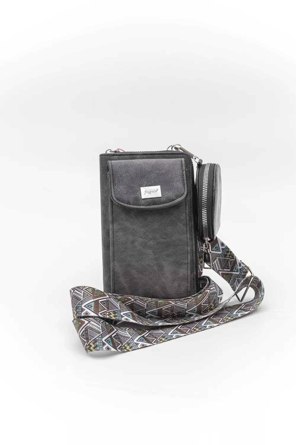 Χιαστί τσαντάκι για κινητό – πορτοφόλι jean