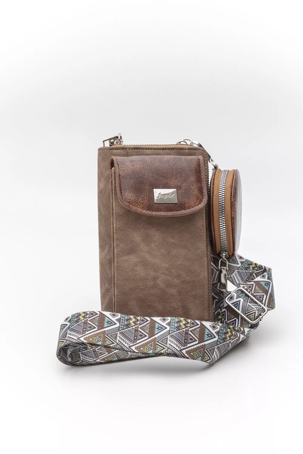 Χιαστί τσαντάκι για κινητό – πορτοφόλι jean