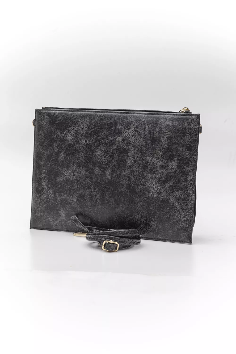 Μεγάλος φάκελος πλακέ με φερμουάρ και χειρολαβή VINTAGE Μεγάλος φάκελος πλακέ με φερμουάρ και χειρολαβή VINTAGE