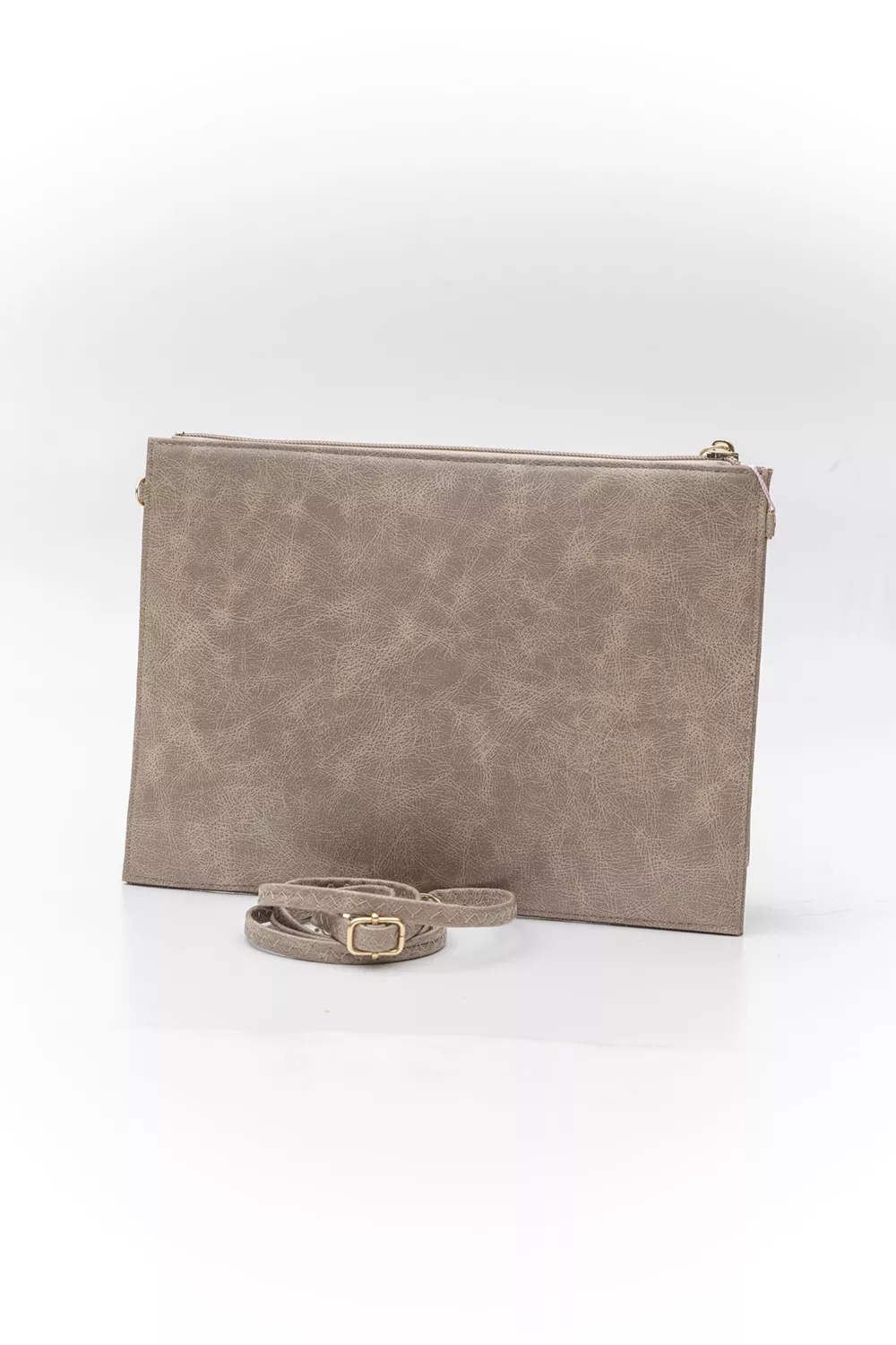 Μεγάλος φάκελος πλακέ με φερμουάρ και χειρολαβή VINTAGE Μεγάλος φάκελος πλακέ με φερμουάρ και χειρολαβή VINTAGE