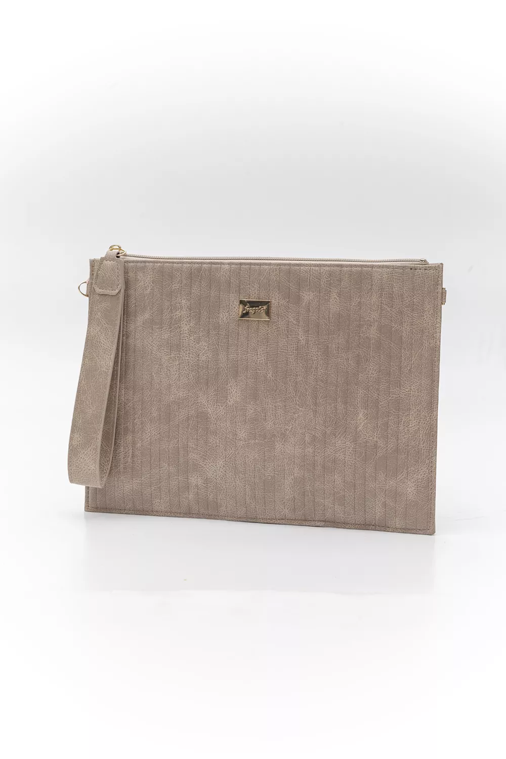 Μεγάλος φάκελος πλακέ με φερμουάρ και χειρολαβή VINTAGE Μεγάλος φάκελος πλακέ με φερμουάρ και χειρολαβή VINTAGE