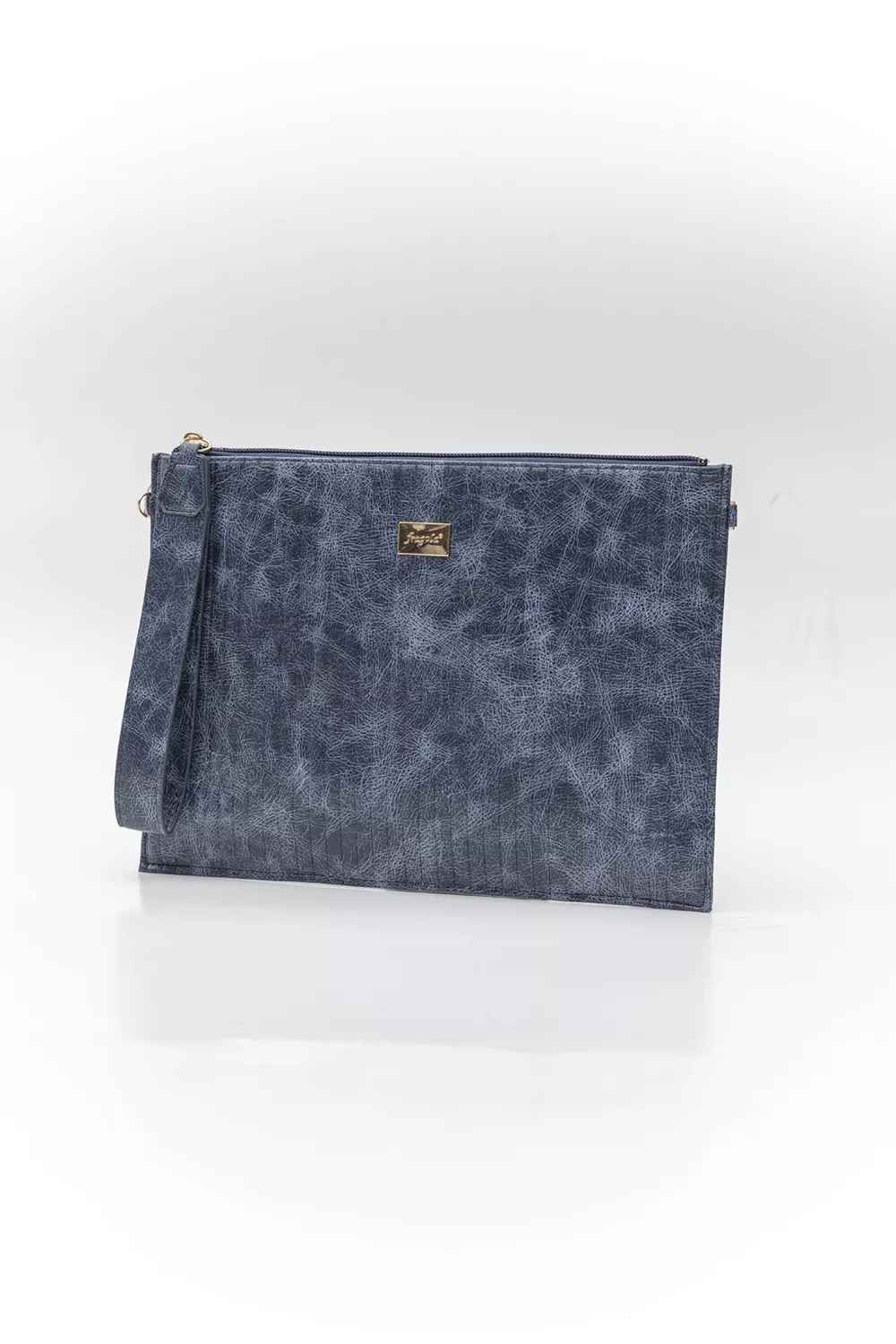 Μεγάλος φάκελος πλακέ με φερμουάρ και χειρολαβή VINTAGE Μεγάλος φάκελος πλακέ με φερμουάρ και χειρολαβή VINTAGE