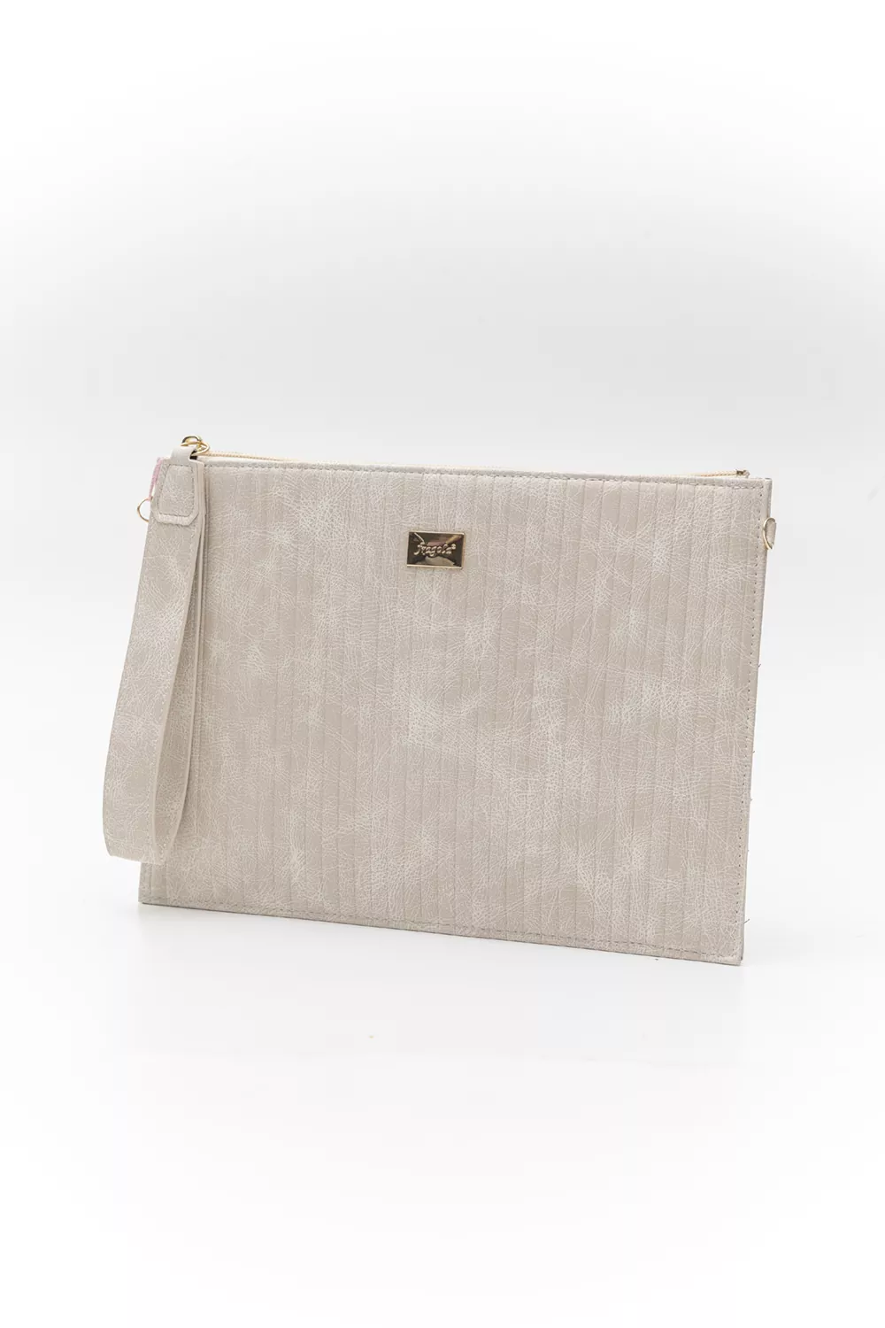 Μεγάλος φάκελος πλακέ με φερμουάρ και χειρολαβή VINTAGE Μεγάλος φάκελος πλακέ με φερμουάρ και χειρολαβή VINTAGE