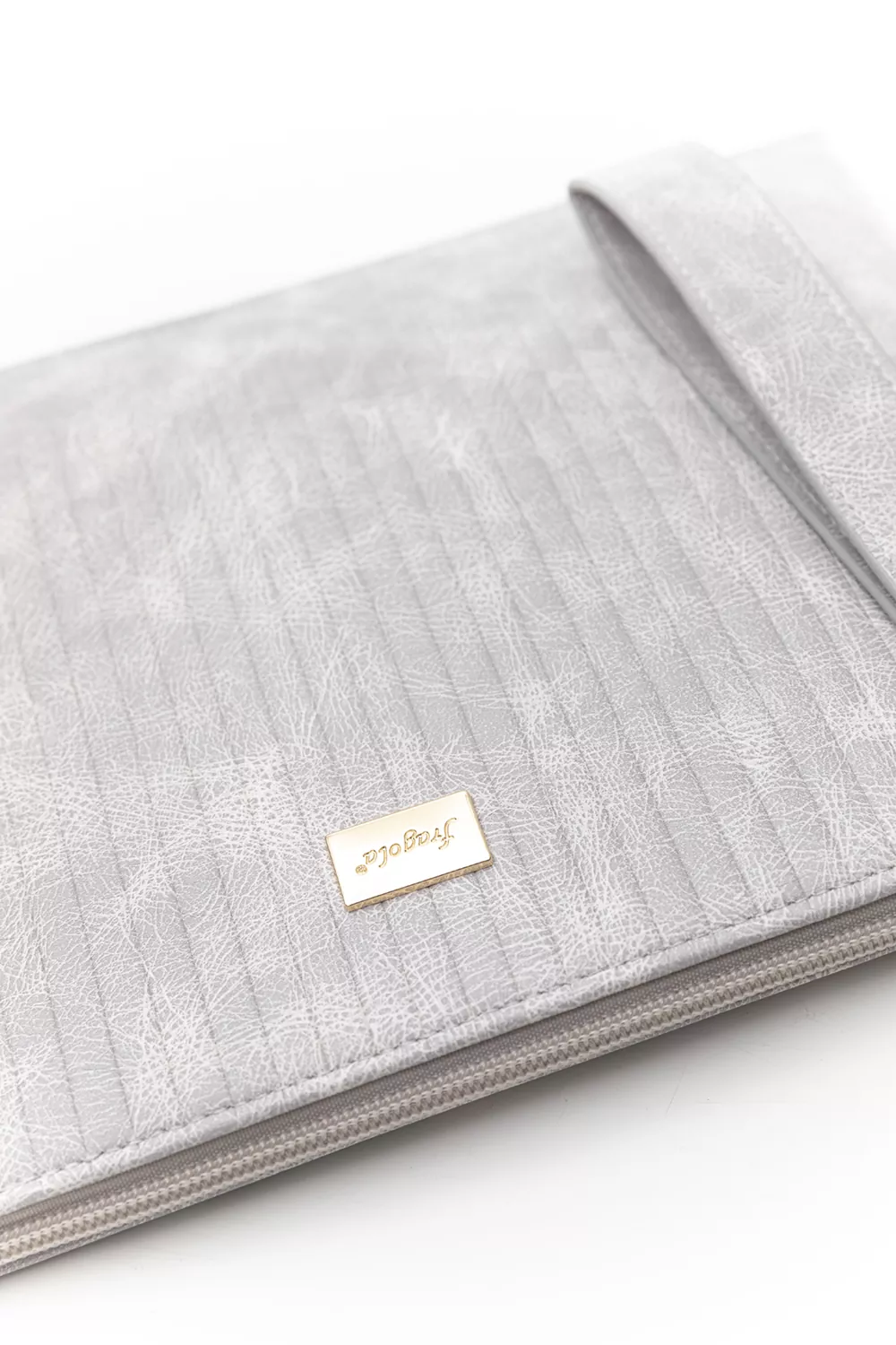 Μεγάλος φάκελος πλακέ με φερμουάρ και χειρολαβή VINTAGE