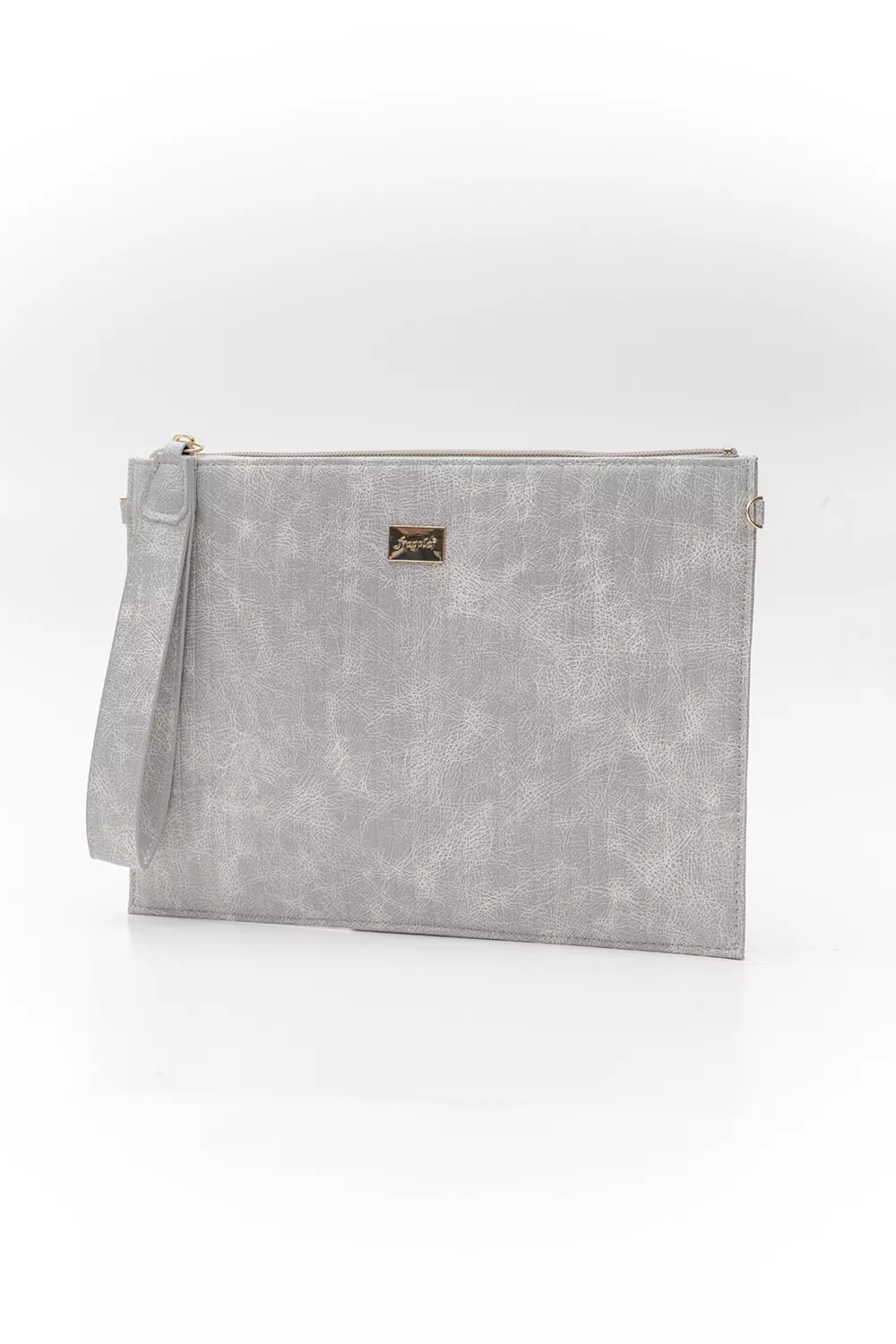 Μεγάλος φάκελος πλακέ με φερμουάρ και χειρολαβή VINTAGE Μεγάλος φάκελος πλακέ με φερμουάρ και χειρολαβή VINTAGE