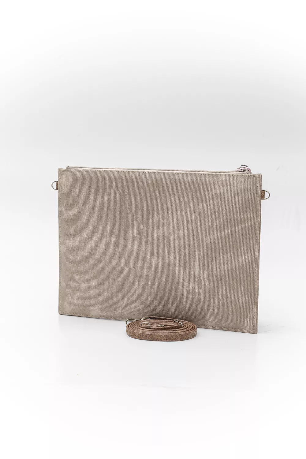 Μεγάλος φάκελος πλακέ σταθερός με φερμουάρ και χειρολαβή JEAN Μεγάλος φάκελος πλακέ σταθερός με φερμουάρ και χειρολαβή JEAN