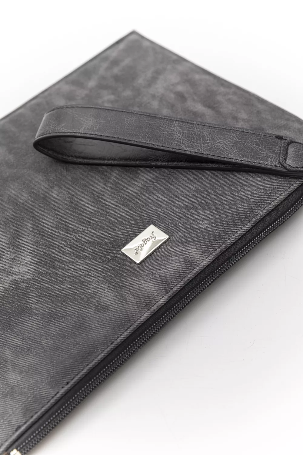 Μεγάλος φάκελος πλακέ σταθερός με φερμουάρ και χειρολαβή JEAN (5άδα)