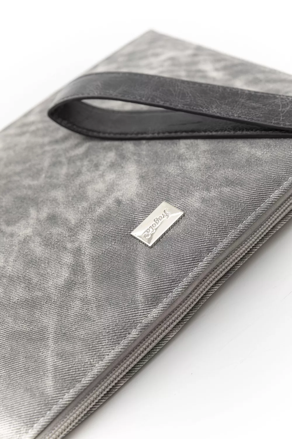 Μεγάλος φάκελος πλακέ σταθερός με φερμουάρ και χειρολαβή JEAN (5άδα)