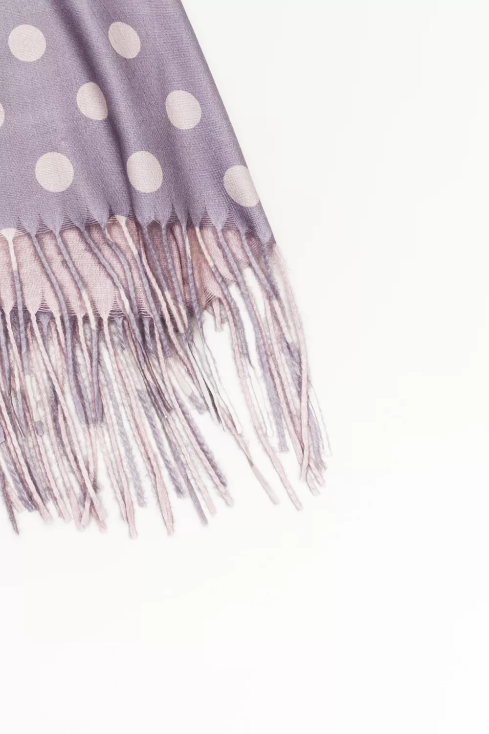 Double face πασμίνα πουά Double face πασμίνα πουά