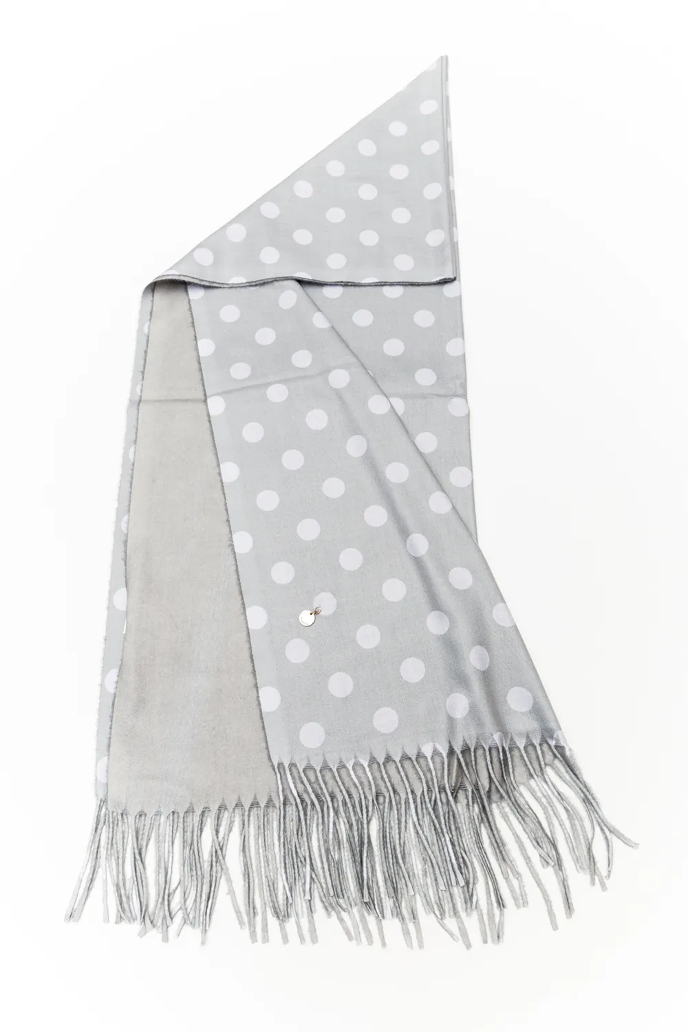 Double face πασμίνα πουά Double face πασμίνα πουά