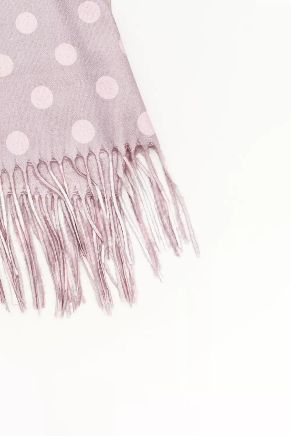 Double face πασμίνα πουά Double face πασμίνα πουά