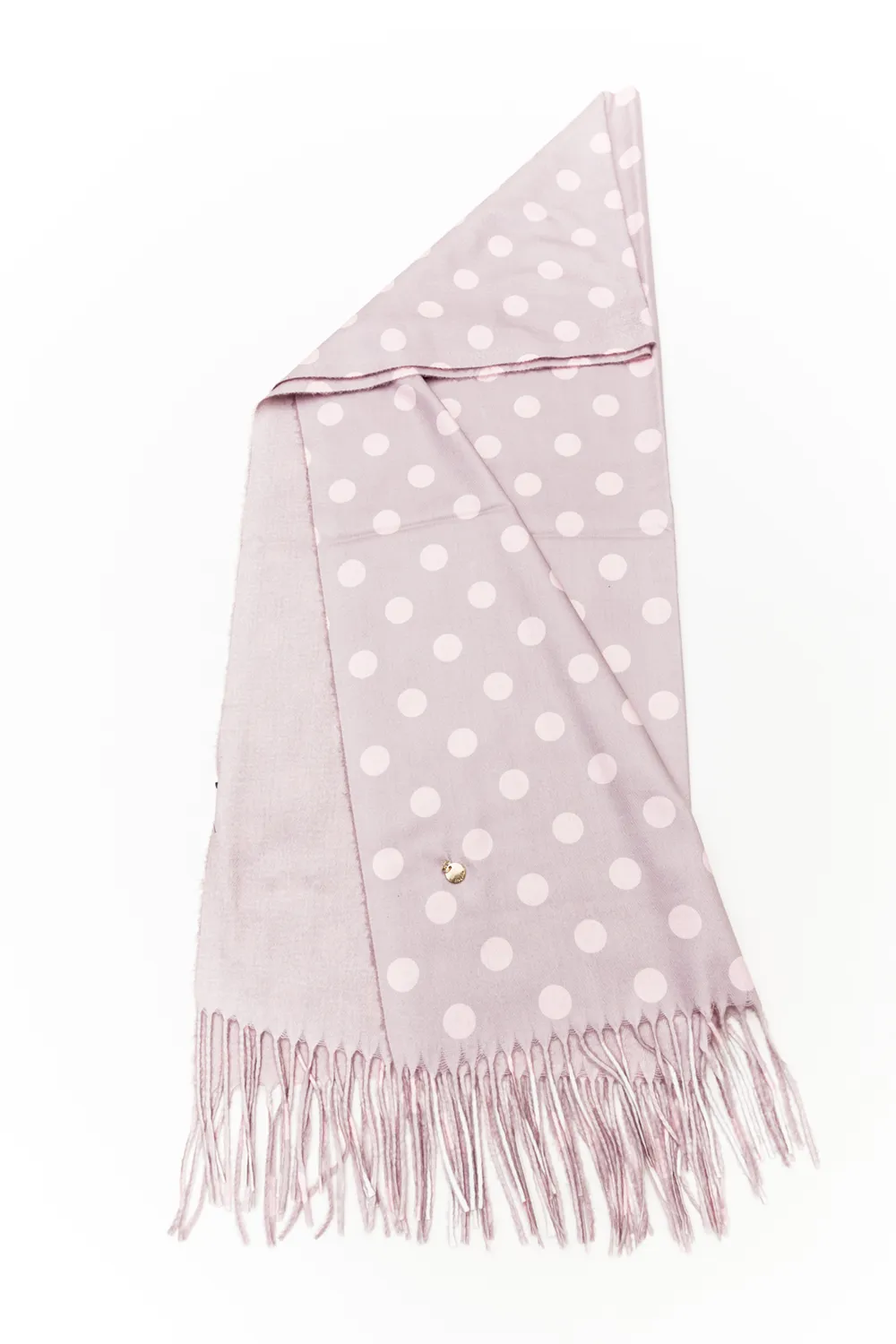 Double face πασμίνα πουά Double face πασμίνα πουά