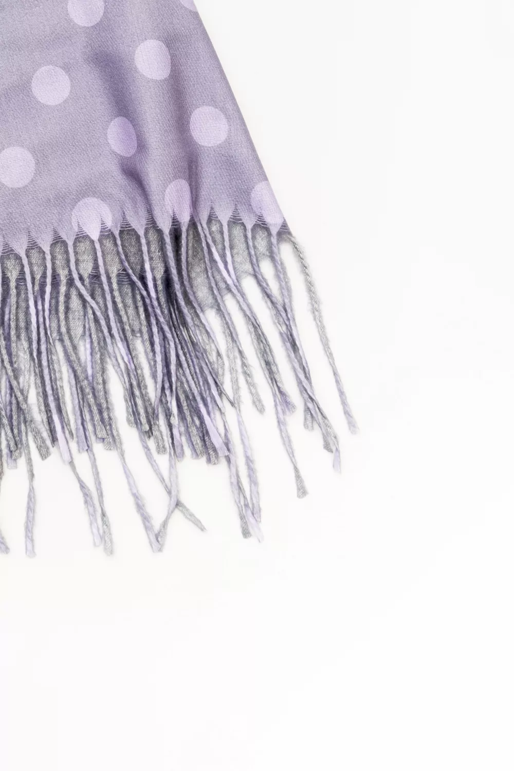 Double face πασμίνα πουά Double face πασμίνα πουά