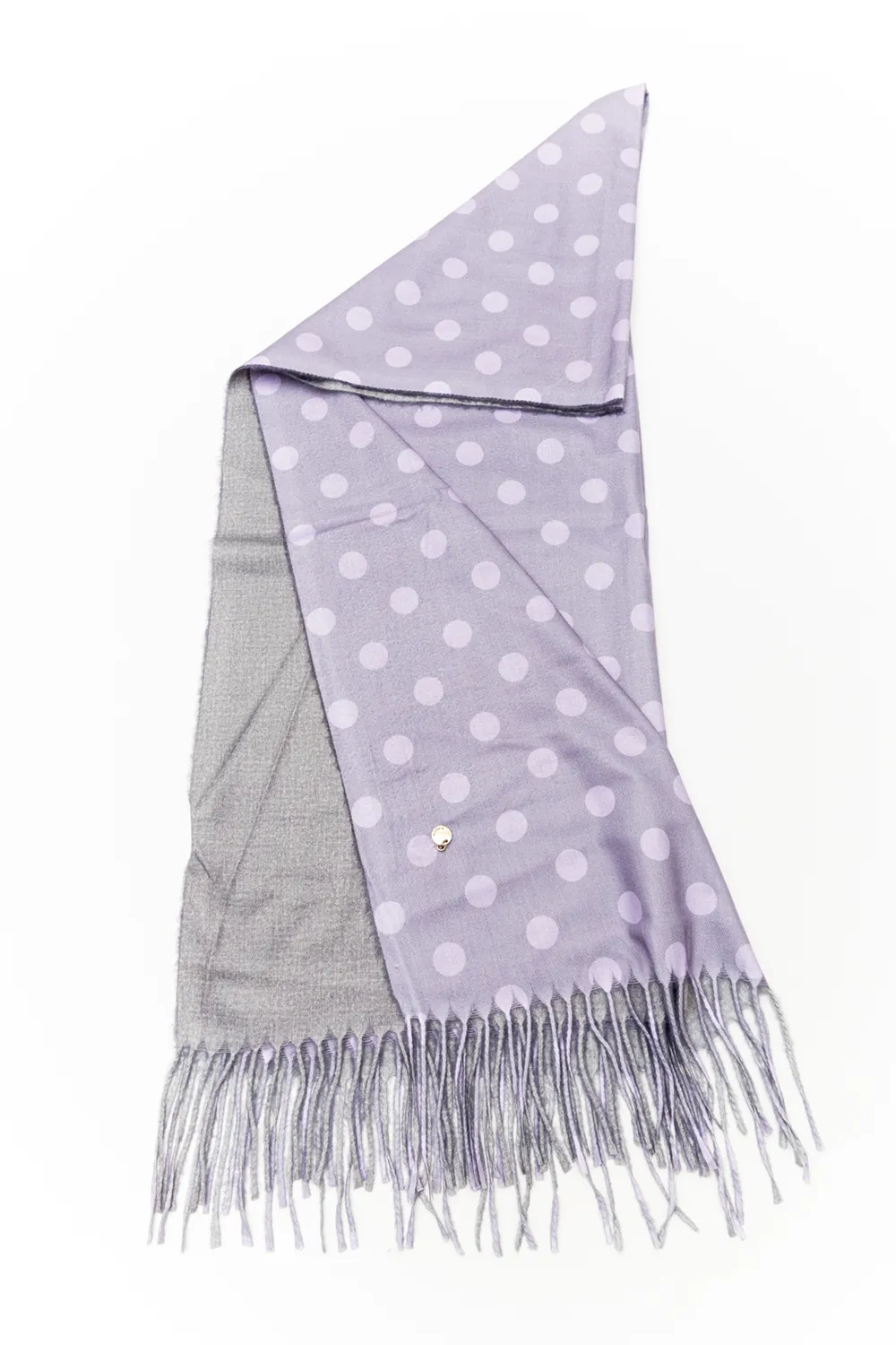 Double face πασμίνα πουά Double face πασμίνα πουά