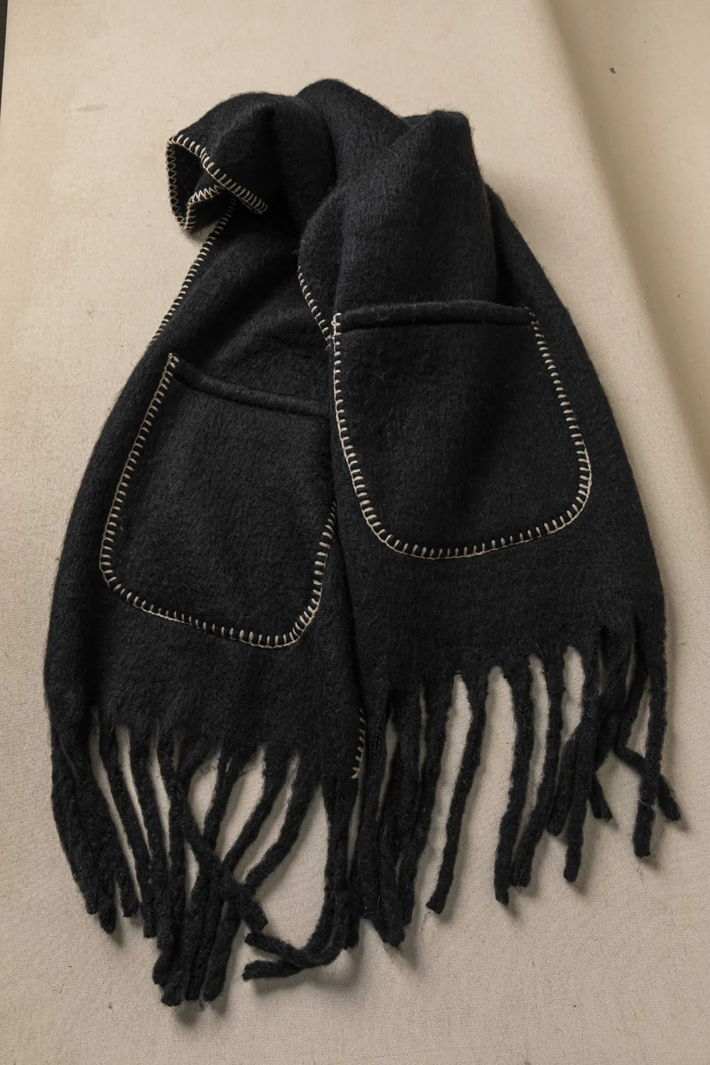 Κουβέρτα-πασμίνα με τσέπες