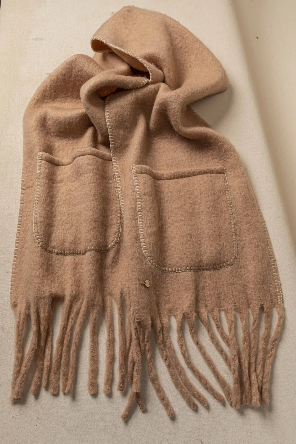 Κουβέρτα-πασμίνα με τσέπες