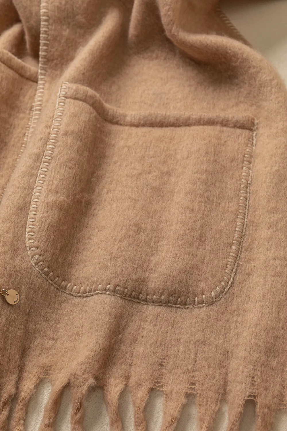 Κουβέρτα-πασμίνα με τσέπες