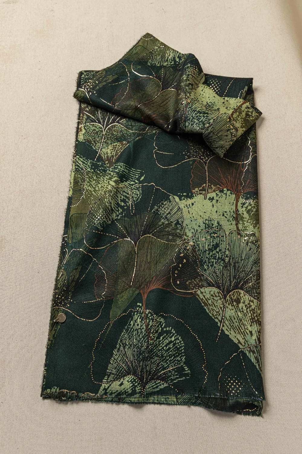 Πασμίνα με συμπαγή φλατ πλέξη