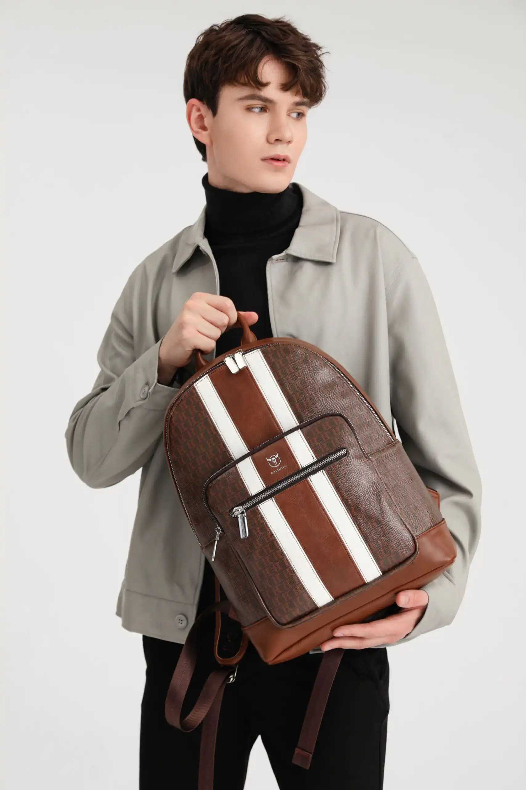 Σακίδιο πλάτης Bull Captain SJB0301 καφέ