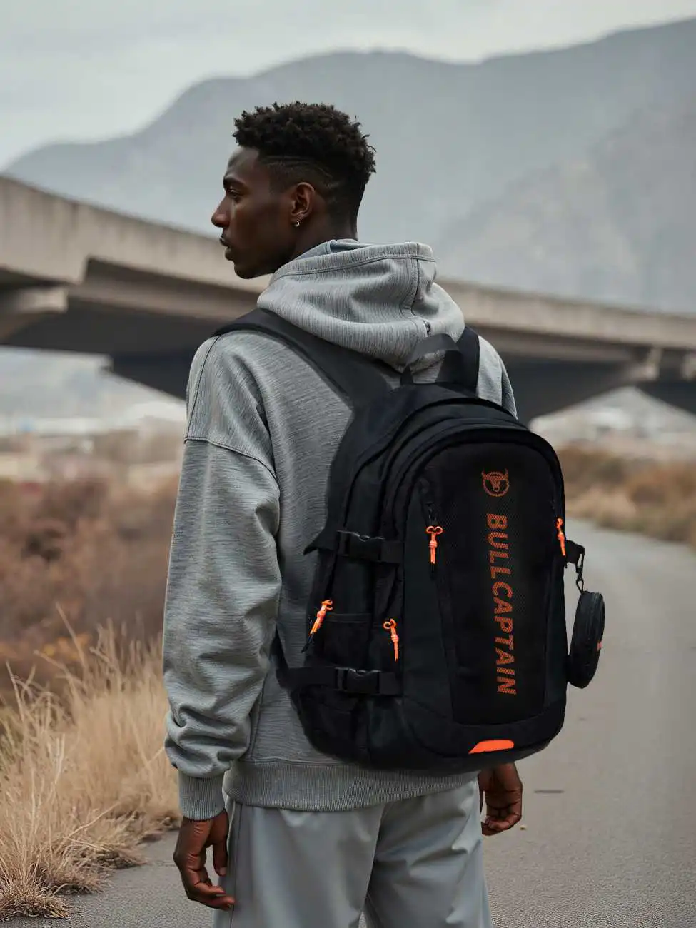 Σακίδιο Πλάτης Bull Captain SJB6061 μαύρο