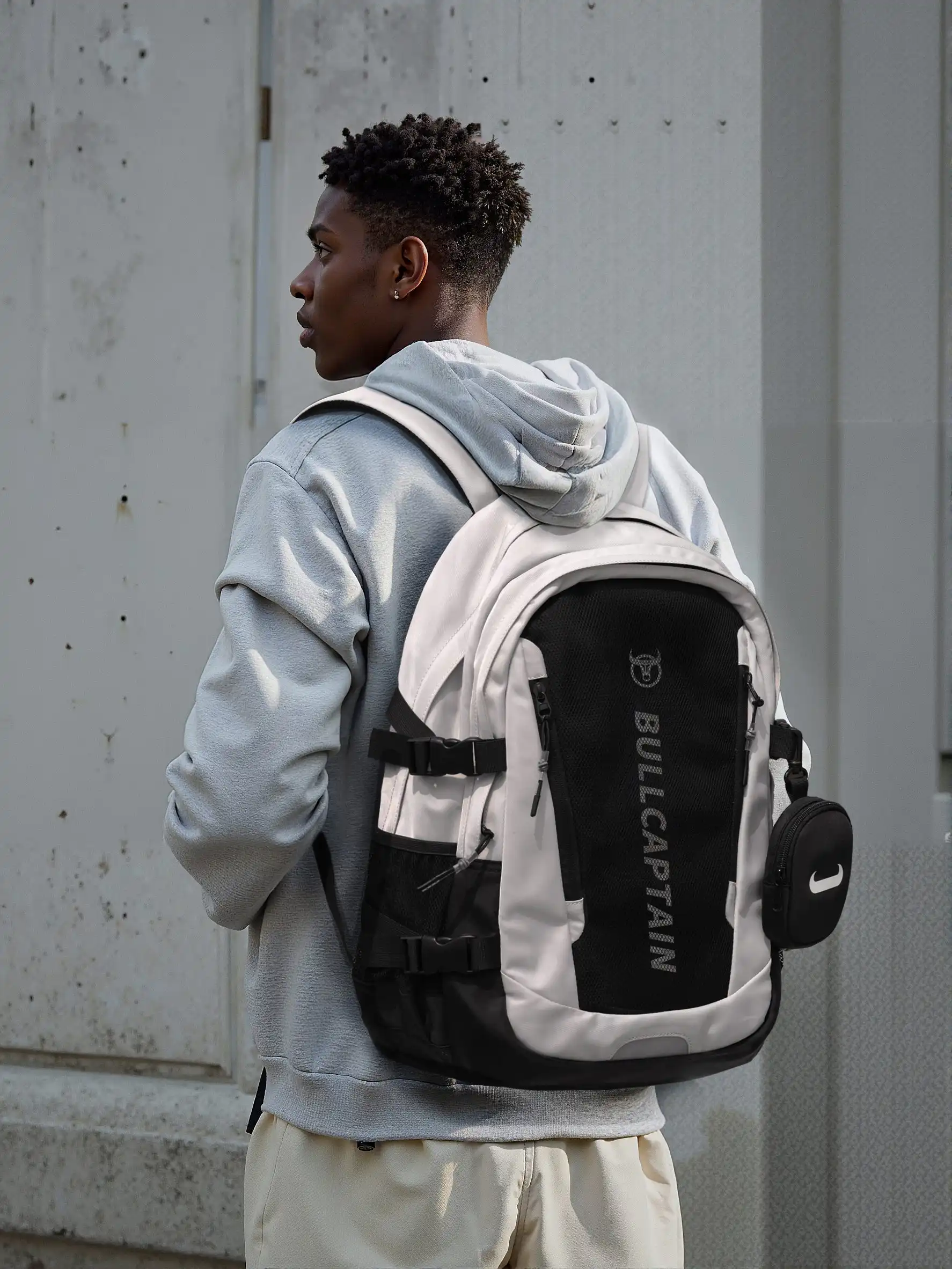 Σακίδιο Πλάτης Bull Captain SJB6061 άσπρο