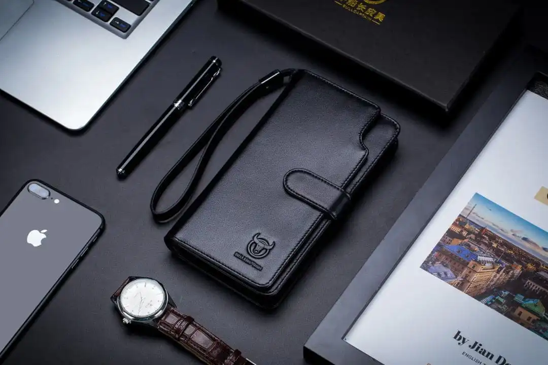 Δερμάτινο πορτοφόλι Bull Captain SNB-028 μαύρο