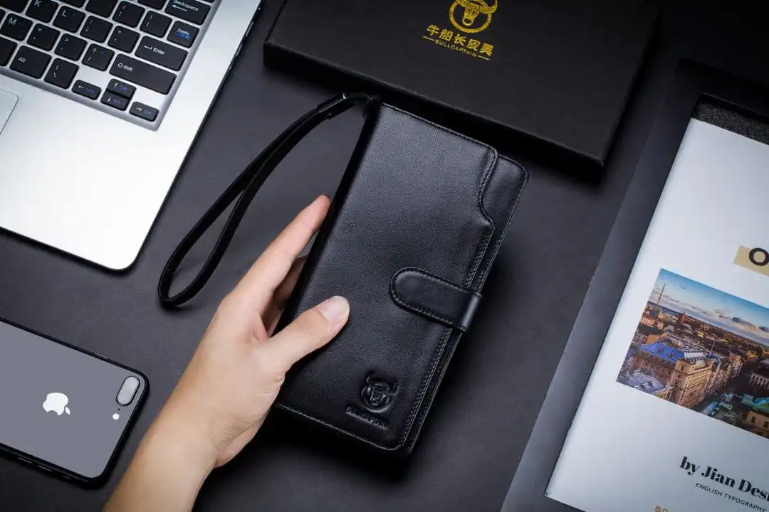 Δερμάτινο πορτοφόλι Bull Captain SNB-028 μαύρο