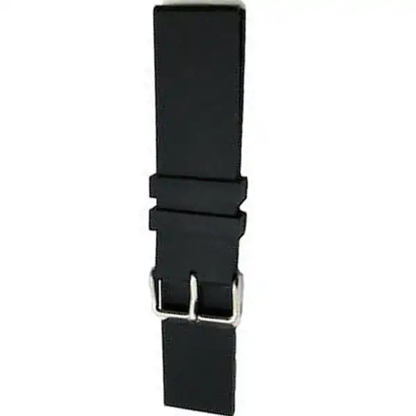 Λουράκι σιλικόνης ρολογιού μαύρο 18mm STR-18-BL
