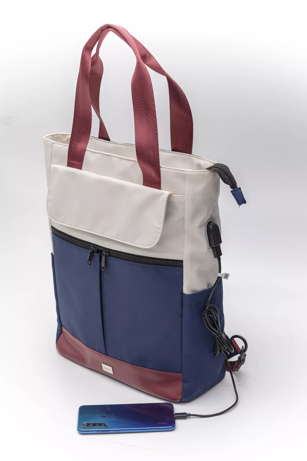 Backpack anorak με θύρα usb Backpack anorak με θύρα usb