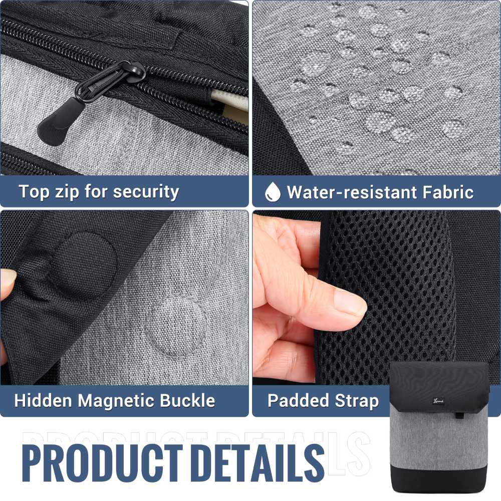 Γυναικείο Σακίδιο Για Laptop Lovevook 15,6'' UB1640 black/gray