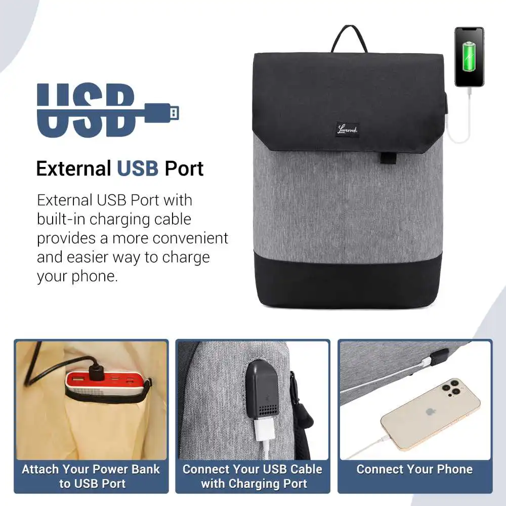 Γυναικείο Σακίδιο Για Laptop Lovevook 15,6'' UB1640 black/gray