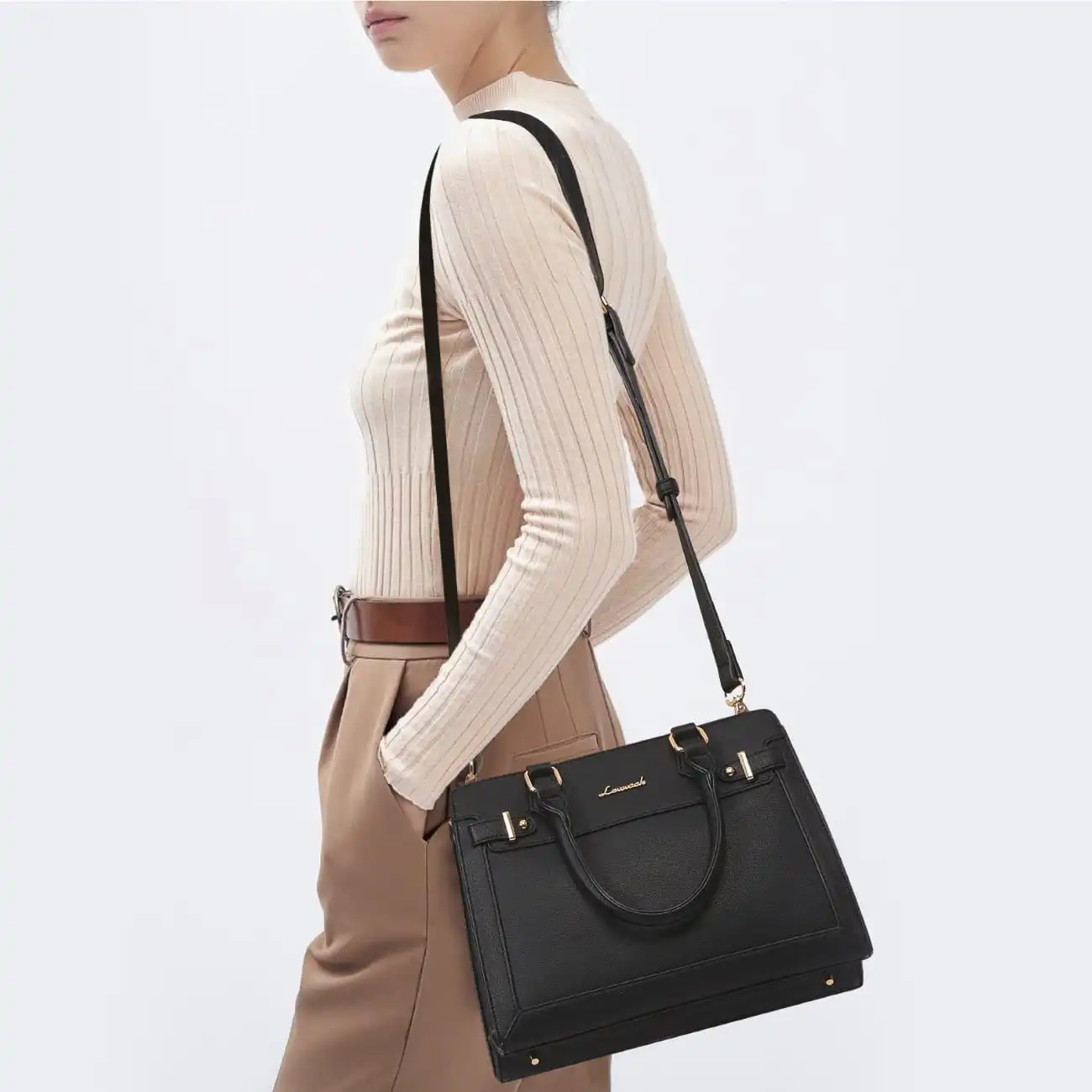 Γυναικεία τσάντα χιαστί/χειρός Lovevook 16'' WB2166 black