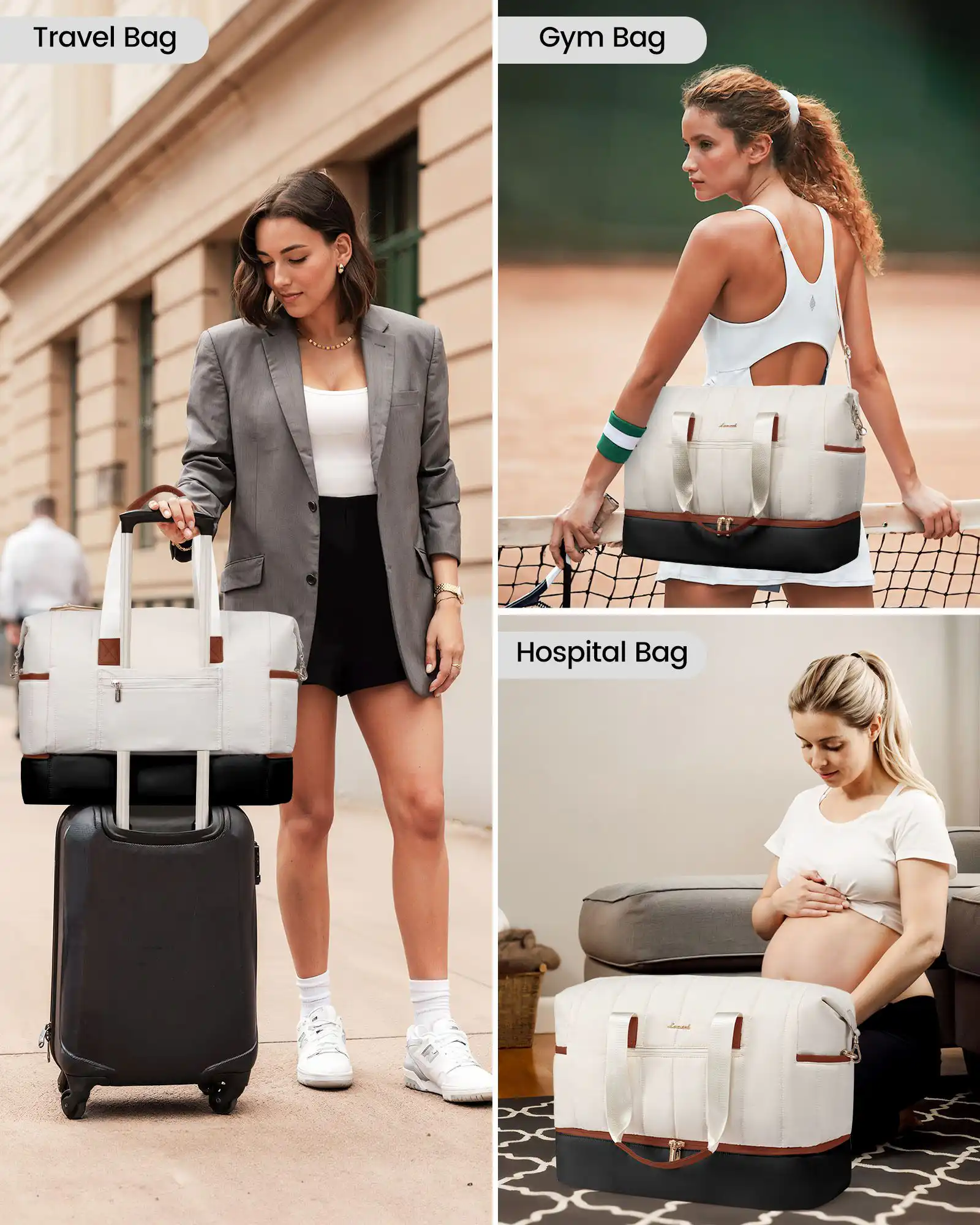 Σετ Σάκος ταξιδιού 35 L Lovevook UB3171 beige black