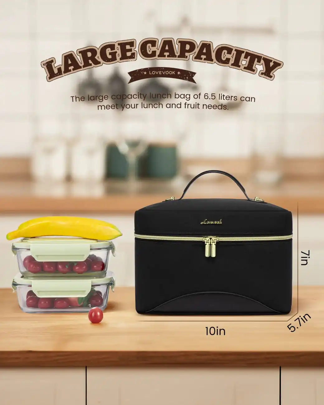 Lunch Bag Ισοθερμική τσάντα Lovevook UB3225 black