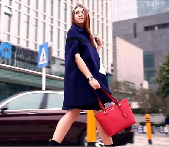 Γυναικείο σετ τσάντας ώμου/χιαστί/χειρός φορητού υπολογιστή Lovevook 13,3'' WB0976 κόκκινο