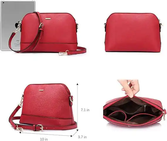 Γυναικείο σετ τσάντας ώμου/χιαστί/χειρός φορητού υπολογιστή Lovevook 13,3'' WB0976 κόκκινο