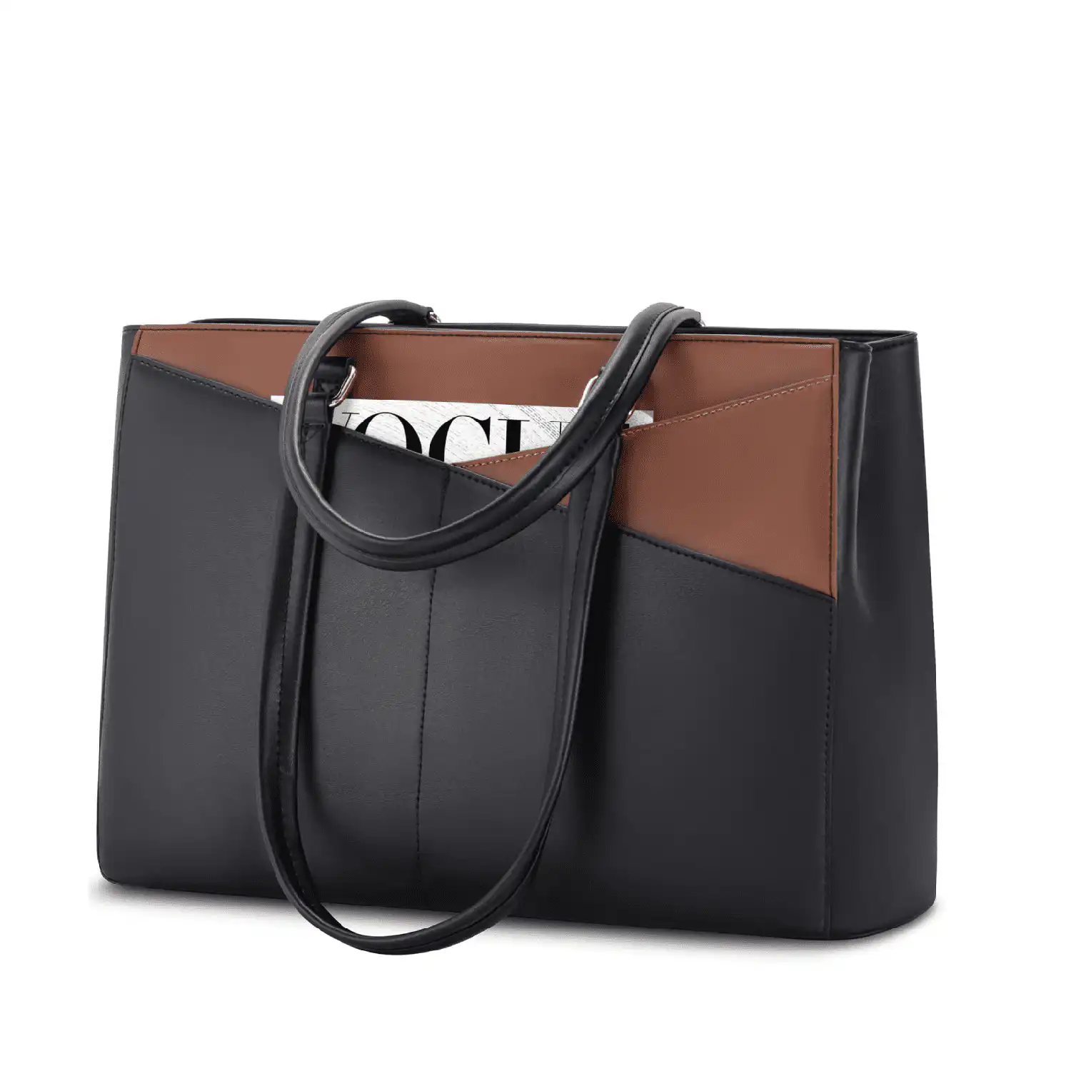 Γυναικεία τσάντα ώμου φορητού υπολογιστή Lovevook 15,6” WB1476 Black/Coffee